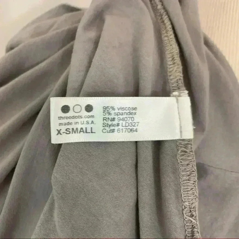 Three dots grey a-line mid-length skirt - Picture 5 of 5